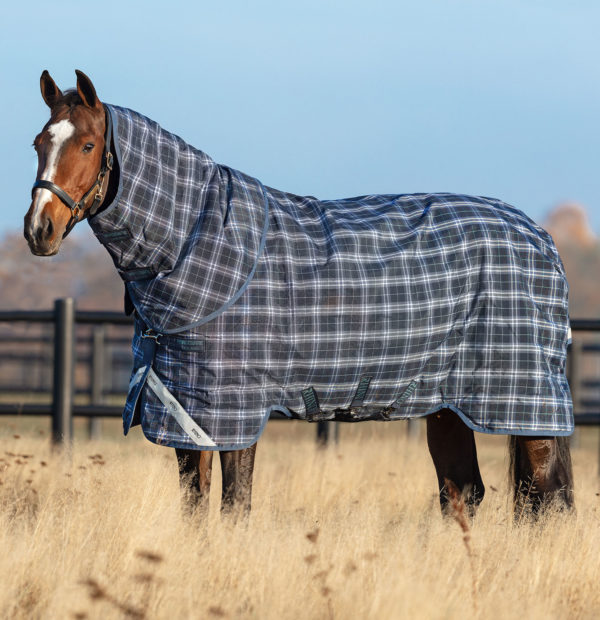 Tapis D'aiguillage Horseware Rhino Pony Plus 250g - Taille 4 Pieds 3 - Capuche Amovible - Neuf